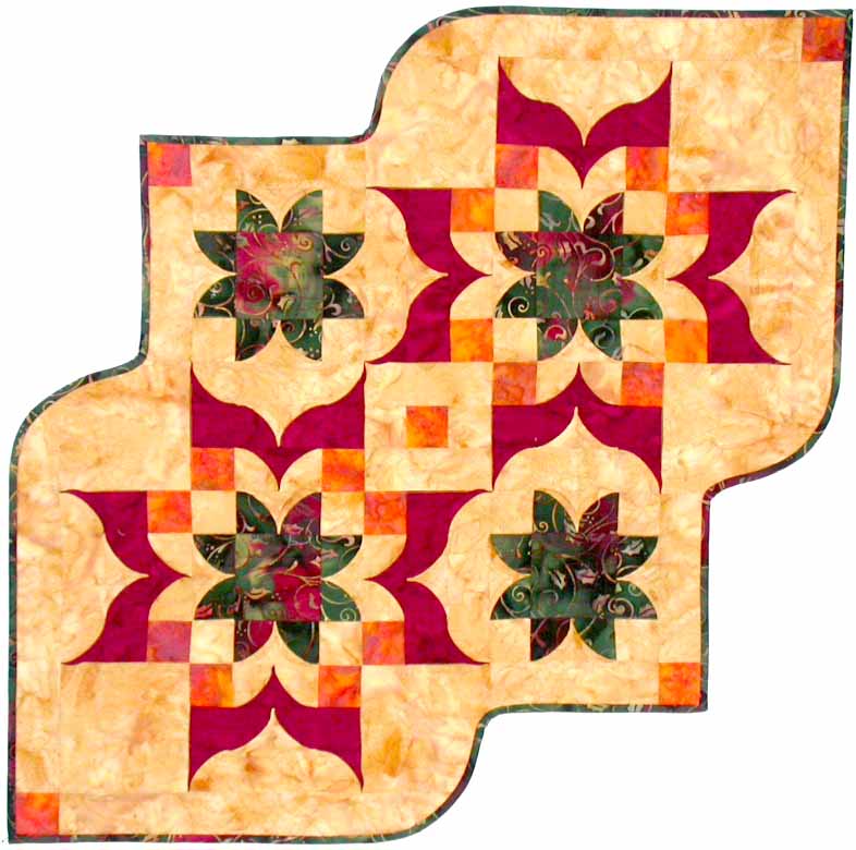 pattern unique dimensional table runner quilt  runner patchwork designs  table quilt table runner