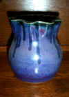  Ruffled Vase - Dripped Purple  (click to enlarge) 